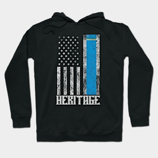 Aruba Hispanic Heritage destressed flag Hoodie